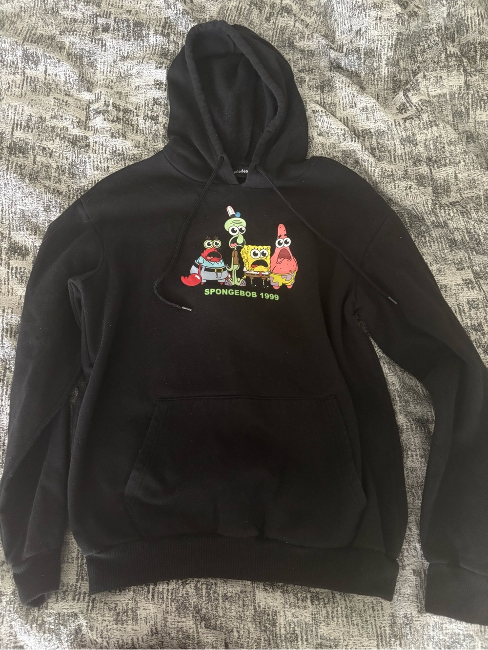 Sponge Bob Black Hoodie Size Small
